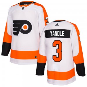 Men's Adidas Philadelphia Flyers Keith Yandle White Jersey - Authentic