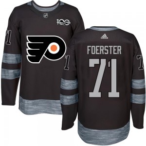 Men's Philadelphia Flyers Tyson Foerster Black 1917-2017 100th Anniversary Jersey - Authentic