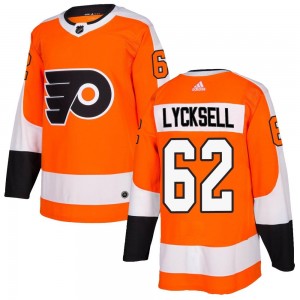 Youth Adidas Philadelphia Flyers Olle Lycksell Orange Home Jersey - Authentic