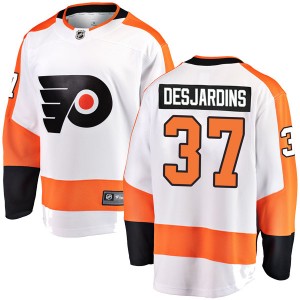 Youth Fanatics Branded Philadelphia Flyers Eric Desjardins White Away Jersey - Breakaway