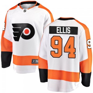 Youth Fanatics Branded Philadelphia Flyers Ryan Ellis White Away Jersey - Breakaway