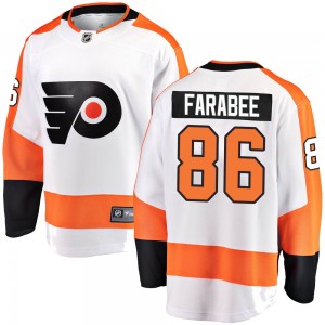 Youth Fanatics Branded Philadelphia Flyers Joel Farabee White Away Jersey - Breakaway