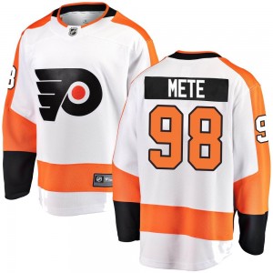 Youth Fanatics Branded Philadelphia Flyers Victor Mete White Away Jersey - Breakaway