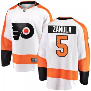 Youth Fanatics Branded Philadelphia Flyers Egor Zamula White Away Jersey - Breakaway
