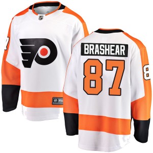 Men's Fanatics Branded Philadelphia Flyers Donald Brashear White Away Jersey - Breakaway
