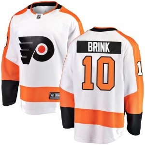 Men's Fanatics Branded Philadelphia Flyers Bobby Brink White Away Jersey - Breakaway