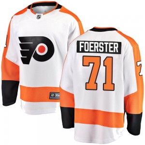Men's Fanatics Branded Philadelphia Flyers Tyson Foerster White Away Jersey - Breakaway