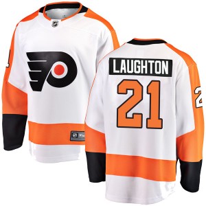 Men's Fanatics Branded Philadelphia Flyers Scott Laughton White Away Jersey - Breakaway