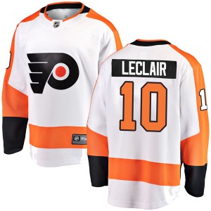 Men's Fanatics Branded Philadelphia Flyers John Leclair White Away Jersey - Breakaway