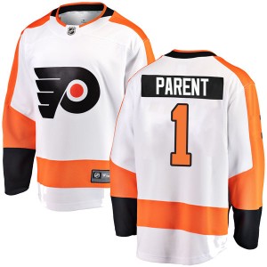 Men's Fanatics Branded Philadelphia Flyers Bernie Parent White Away Jersey - Breakaway