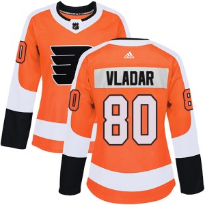 Women's Adidas Philadelphia Flyers Dan Vladar Orange Home Jersey - Authentic