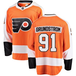 Youth Fanatics Branded Philadelphia Flyers Carl Grundstrom Orange Home Jersey - Breakaway