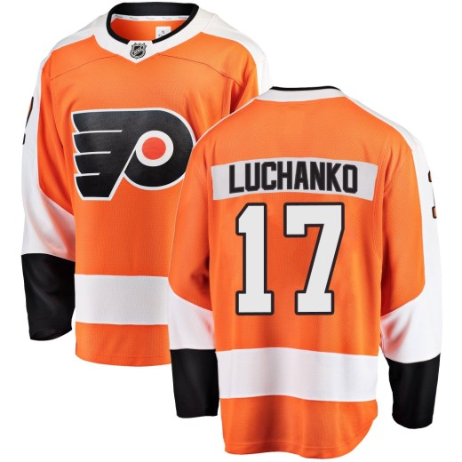 Youth Fanatics Branded Philadelphia Flyers Jett Luchanko Orange Home Jersey - Breakaway