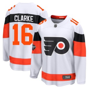 Men's Fanatics Branded Philadelphia Flyers Bobby Clarke White 2024 Stadium Series Jersey - Breakaway