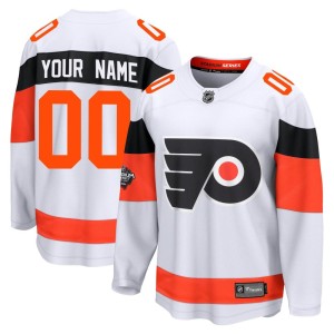Men's Fanatics Branded Philadelphia Flyers Custom White Custom 2024 Stadium Series Jersey - Breakaway