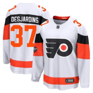 Men's Fanatics Branded Philadelphia Flyers Eric Desjardins White 2024 Stadium Series Jersey - Breakaway