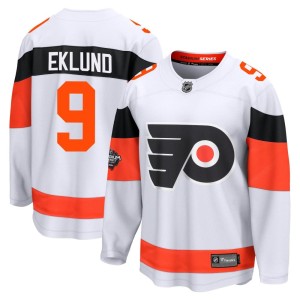 Men's Fanatics Branded Philadelphia Flyers Pelle Eklund White 2024 Stadium Series Jersey - Breakaway