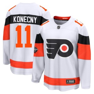 Men's Fanatics Branded Philadelphia Flyers Travis Konecny White 2024 Stadium Series Jersey - Breakaway