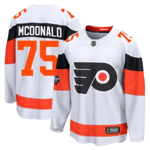 Men's Fanatics Branded Philadelphia Flyers Hunter McDonald White 2024 Stadium Series Jersey - Breakaway