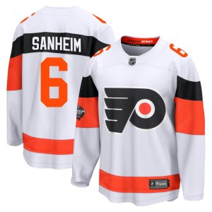 Men's Fanatics Branded Philadelphia Flyers Travis Sanheim White 2024 Stadium Series Jersey - Breakaway