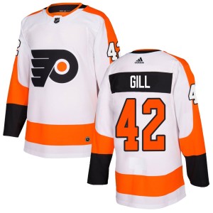 Youth Adidas Philadelphia Flyers Spencer Gill White Jersey - Authentic