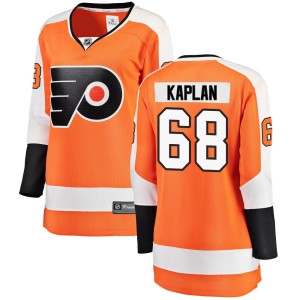 Women's Fanatics Branded Philadelphia Flyers Devin Kaplan Orange Home Jersey - Breakaway