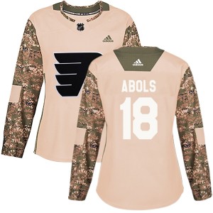 Women's Adidas Philadelphia Flyers Rodrigo Abols Camo Veterans Day Practice Jersey - Authentic
