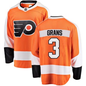 Men's Fanatics Branded Philadelphia Flyers Helge Grans Orange Home Jersey - Breakaway