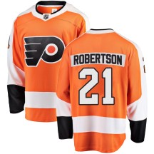 Men's Fanatics Branded Philadelphia Flyers Tucker Robertson Orange Home Jersey - Breakaway