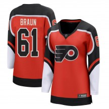 Women's Fanatics Branded Philadelphia Flyers Justin Braun Orange 2020/21 Special Edition Jersey - Breakaway