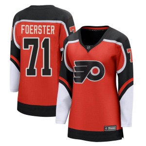 Women's Fanatics Branded Philadelphia Flyers Tyson Foerster Orange 2020/21 Special Edition Jersey - Breakaway