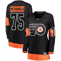 Women's Fanatics Branded Philadelphia Flyers Hunter McDonald Black Alternate Jersey - Breakaway