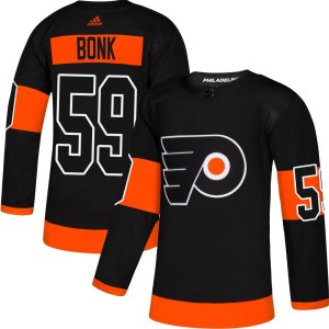 Men's Adidas Philadelphia Flyers Oliver Bonk Black Alternate Jersey - Authentic