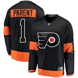 Men's Fanatics Branded Philadelphia Flyers Bernie Parent Black Alternate Jersey - Breakaway