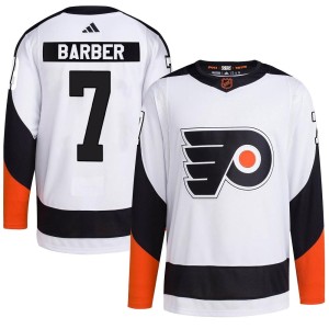 Men's Adidas Philadelphia Flyers Bill Barber White Reverse Retro 2.0 Jersey - Authentic