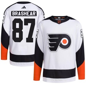 Men's Adidas Philadelphia Flyers Donald Brashear White Reverse Retro 2.0 Jersey - Authentic