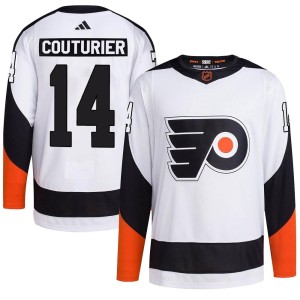 Men's Adidas Philadelphia Flyers Sean Couturier White Reverse Retro 2.0 Jersey - Authentic