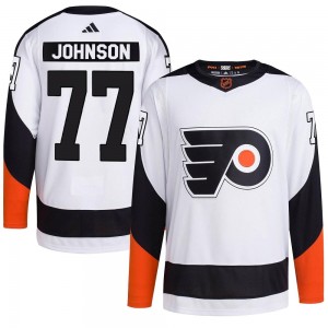 Men's Adidas Philadelphia Flyers Erik Johnson White Reverse Retro 2.0 Jersey - Authentic