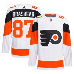 Men's Adidas Philadelphia Flyers Donald Brashear White 2024 Stadium Series Primegreen Jersey - Authentic