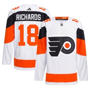 Men's Adidas Philadelphia Flyers Mike Richards White 2024 Stadium Series Primegreen Jersey - Authentic