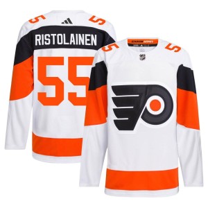 Men's Adidas Philadelphia Flyers Rasmus Ristolainen White 2024 Stadium Series Primegreen Jersey - Authentic