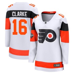 Women's Fanatics Branded Philadelphia Flyers Bobby Clarke White 2024 Stadium Series Jersey - Breakaway