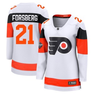 Women's Fanatics Branded Philadelphia Flyers Peter Forsberg White 2024 Stadium Series Jersey - Breakaway