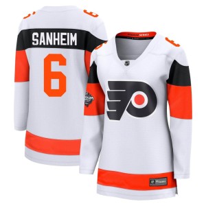 Women's Fanatics Branded Philadelphia Flyers Travis Sanheim White 2024 Stadium Series Jersey - Breakaway