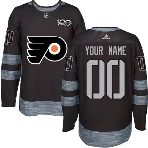Youth Philadelphia Flyers Custom Black Custom 1917-2017 100th Anniversary Jersey - Authentic