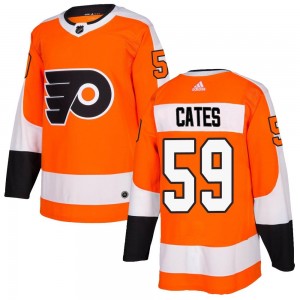Men's Adidas Philadelphia Flyers Jackson Cates Orange Home Jersey - Authentic
