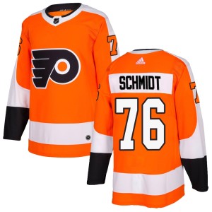 Men's Adidas Philadelphia Flyers Roman Schmidt Orange Home Jersey - Authentic