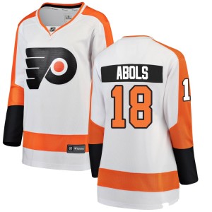 Women's Fanatics Branded Philadelphia Flyers Rodrigo Abols White Away Jersey - Breakaway