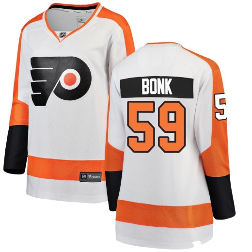Women's Fanatics Branded Philadelphia Flyers Oliver Bonk White Away Jersey - Breakaway