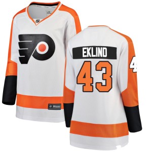 Women's Fanatics Branded Philadelphia Flyers Oscar Eklind White Away Jersey - Breakaway